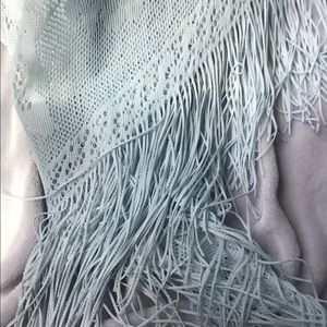 Like new pale blue lace scarf/wrap